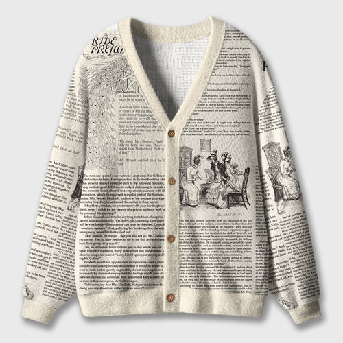 Literature Famous Chapter Teacher Ugly Cardigan Sweaters
