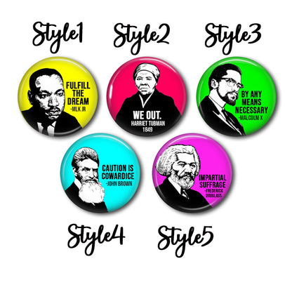 Civil Rights Leaders Teacher Pinback Button