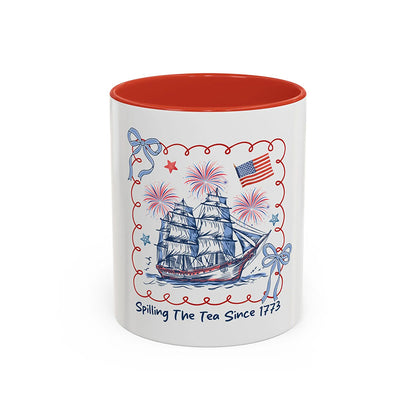 Spilling The Tea Since 1773 Teacher Mug