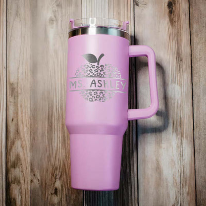 Personalized Cute Teaching Elements Teacher 40oz Teacher Tumbler