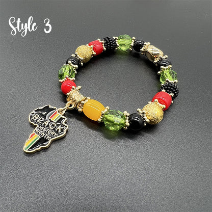 Black History Month Teacher Metal Bracelet