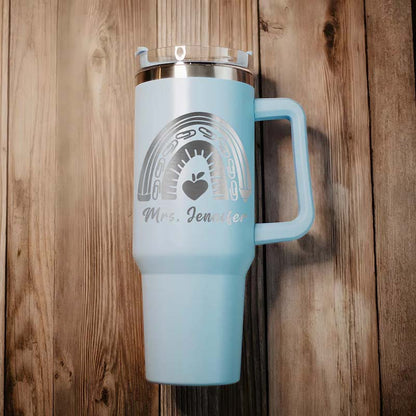 Personalized Cute Teaching Elements Teacher 40oz Teacher Tumbler