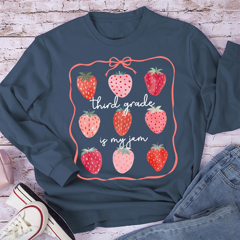 Personalized Grade You Are My Jam Teacher Long Sleeve T-Shirt