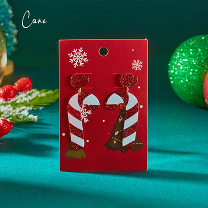 Christmas Party Teacher Acrylic Earrings
