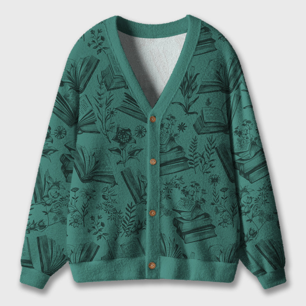 One More Chapter Bookworm Teacher Ugly Cardigan Sweaters