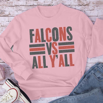 Personalized Mascot All Y'all School Spirit Teacher Long Sleeve T-Shirt
