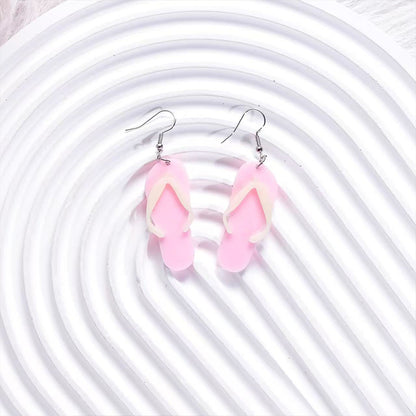 Summer Beach Sandals Teacher Acrylic Earrings