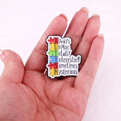 Autism Colored Teacher Pin