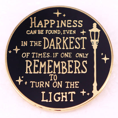 Happiness Quote Teacher Pin