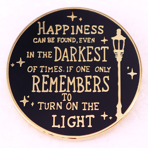 Happiness Quote Teacher Pin