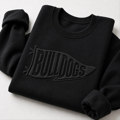 Personalized Mascot Sport Puff Printed Pennant Banner Teacher Sweatshirt