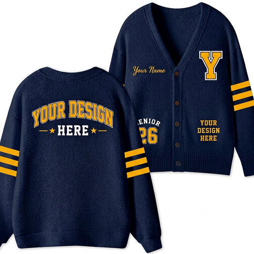 Personalized Name And Custom Design Teacher Ugly Cardigan Sweaters