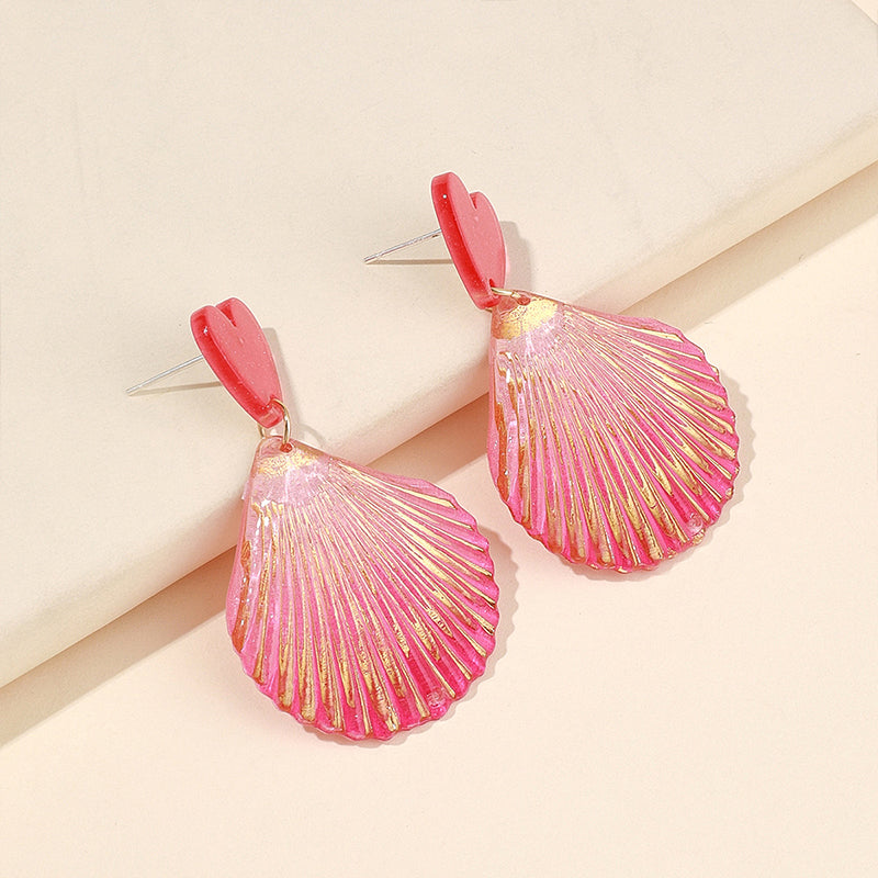 Ocean Style Shell Teacher Acrylic Earrings