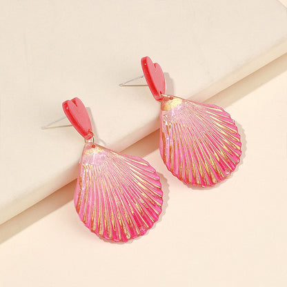 Ocean Style Shell Teacher Acrylic Earrings