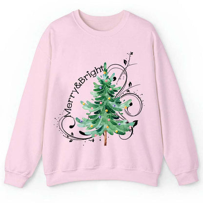 Merry And Bright Christmas Teacher Sweatshirt