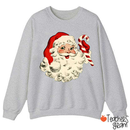 Retro Style Santa Claus Teacher Sweatshirt