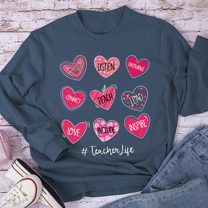 Motivate Listen Encourage Teacher Long Sleeve T-Shirt