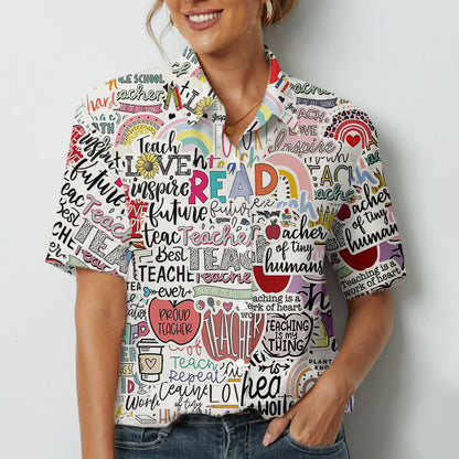 Teach Love Inspire Teacher Short Sleeve Shirt