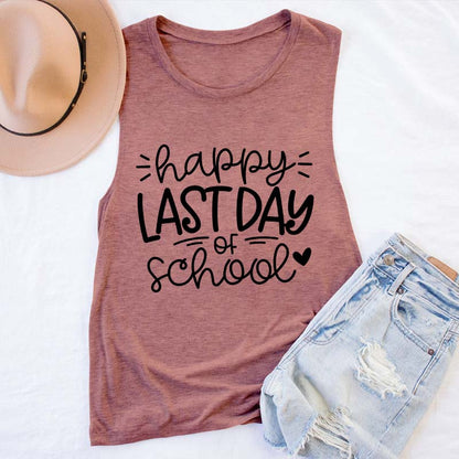 Happy Last Day Of School Teacher Tank Top