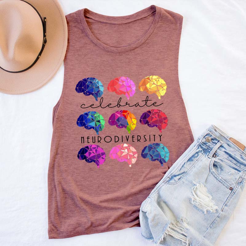 Celebrate Neurodiversity Teacher Tank Top