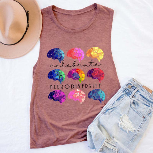 Celebrate Neurodiversity Teacher Tank Top