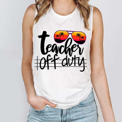 Teacher Off Duty Teacher Tank Top