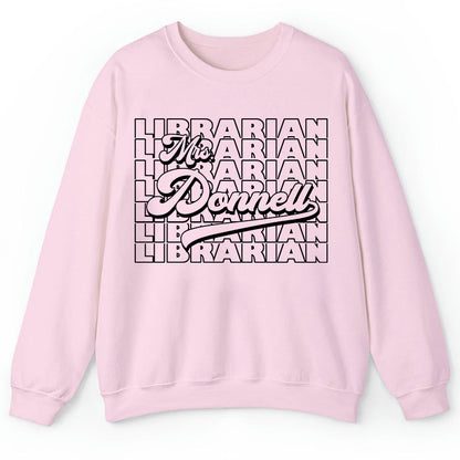 Personalized Name And Position Simple Teacher Sweatshirt