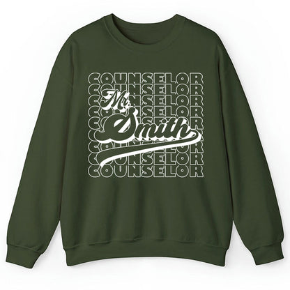 Personalized Name And Position Simple Teacher Sweatshirt