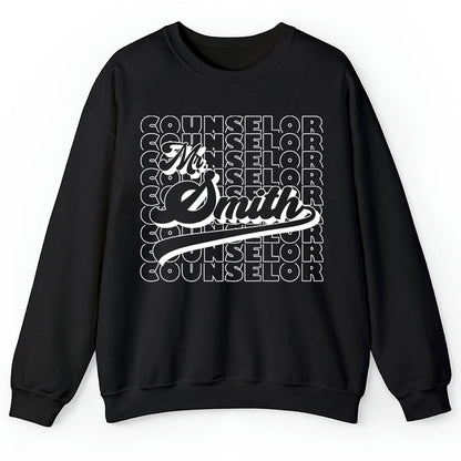 Personalized Name And Position Simple Teacher Sweatshirt