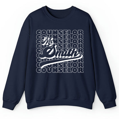 Personalized Name And Position Simple Teacher Sweatshirt