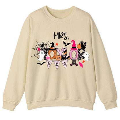 Personalized Name Happy Halloween Teacher Sweatshirt