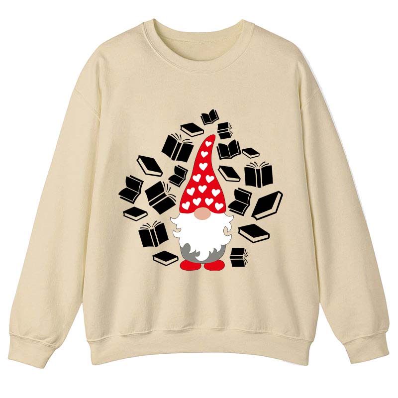 A Bookholic Gnomes Teacher Sweatshirt