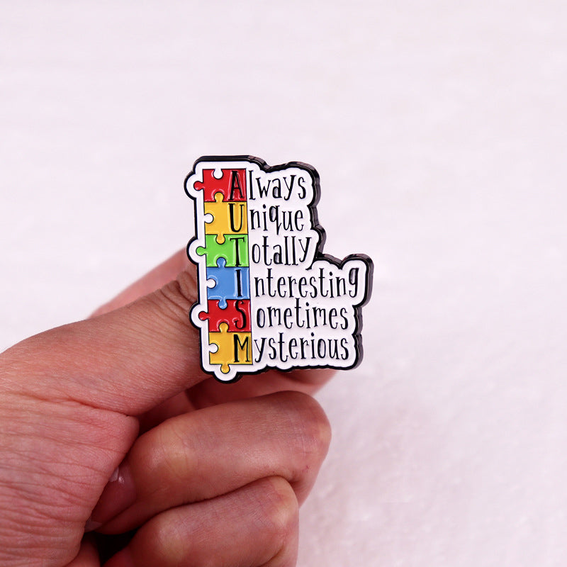 Autism Colored Teacher Pin