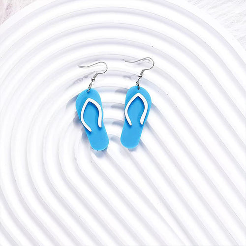 Summer Beach Sandals Teacher Acrylic Earrings