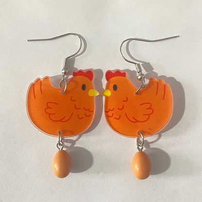 Hen Orders Teacher Acrylic Earrings