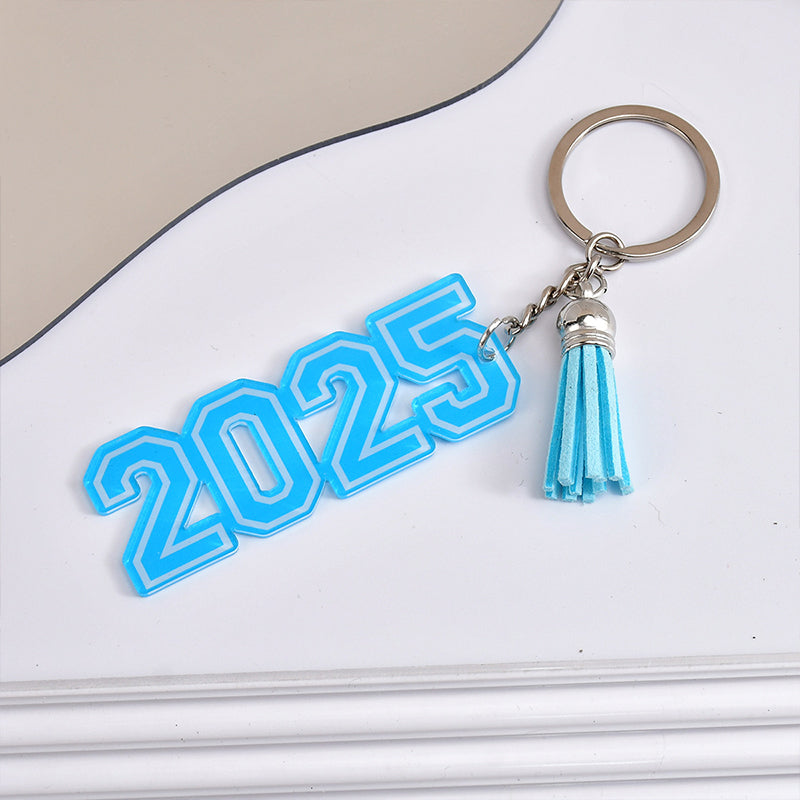 Tassel Acrylic Teacher Keychain