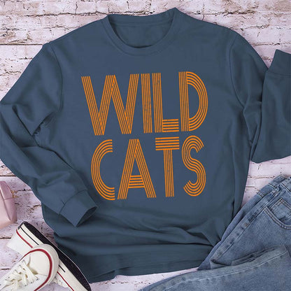 Personalized Mascot Simple Line Fonts School Spirit Teacher Long Sleeve T-Shirt