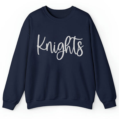 Personalized Glitter Font Mascot Teacher Sweatshirt