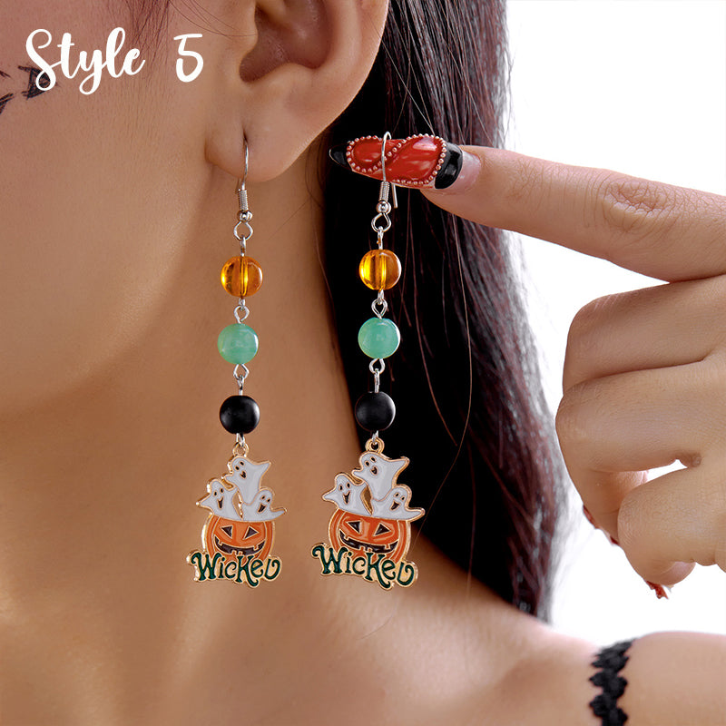 Halloween Creative Teacher Metal Earrings