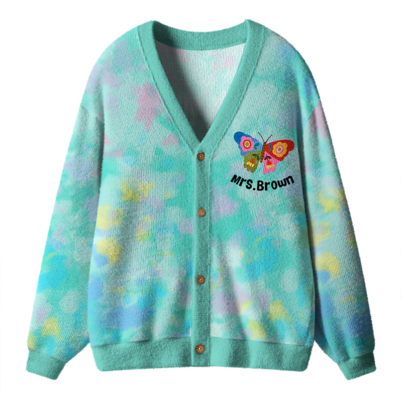 Personalized Name We All Thrive Under Different Conditions Teacher Ugly Cardigan Sweaters