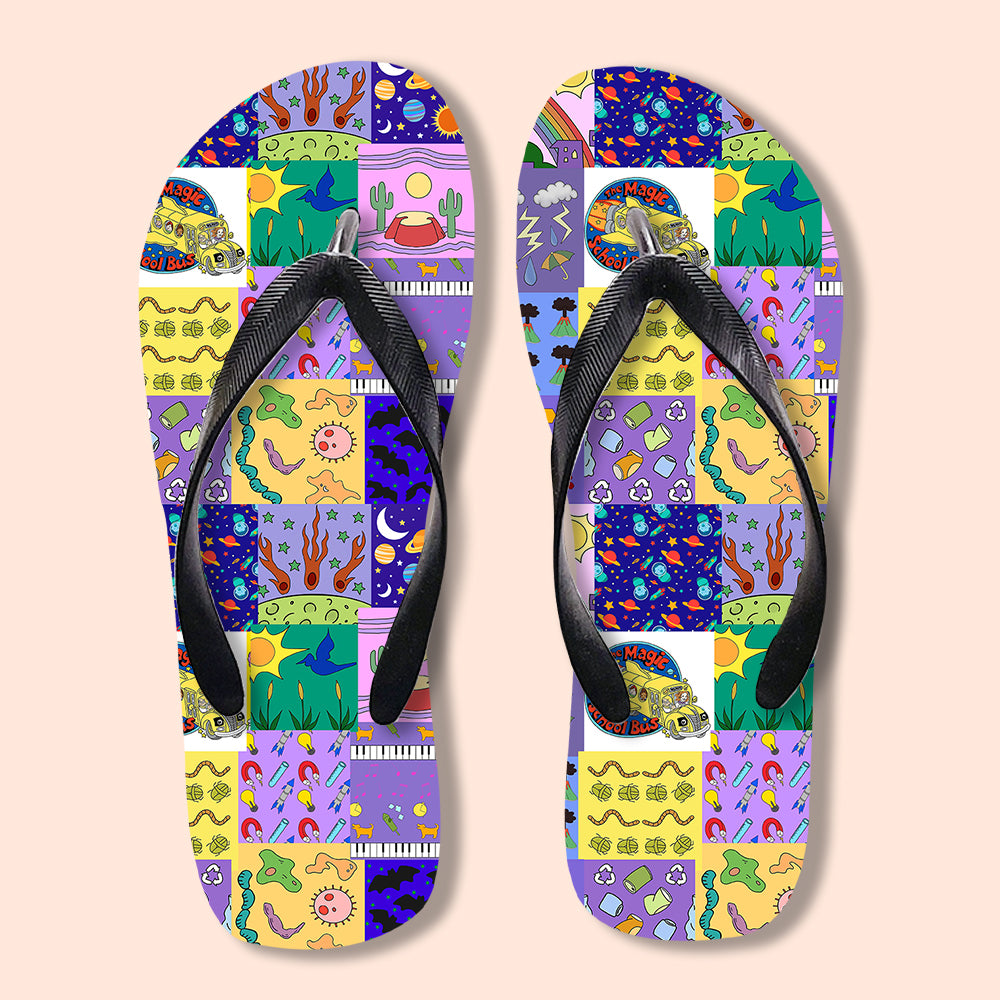 Take Chances Make Mistakes Get Messy Teacher Flip Flops