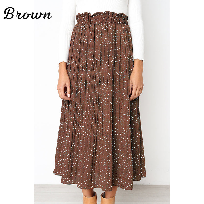 Boho Dot Print Skirt