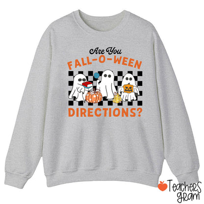 Fall-O-Ween Directions Teacher Sweatshirt