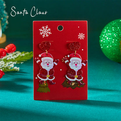 Christmas Party Teacher Acrylic Earrings