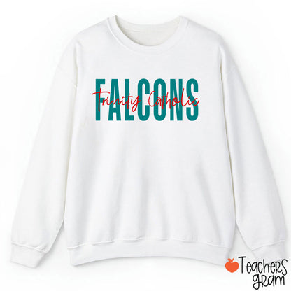 Personalized Mascot And School Name Simple Design School Spirit Teacher Sweatshirt