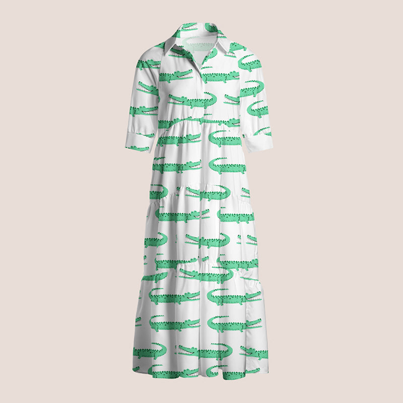 Cute Gator Teacher Shirtdress