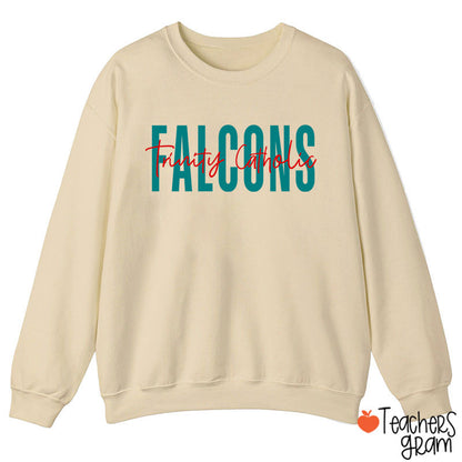 Personalized Mascot And School Name Simple Design School Spirit Teacher Sweatshirt