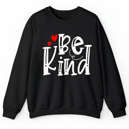 Be Kind Red Heart Teacher Sweatshirt