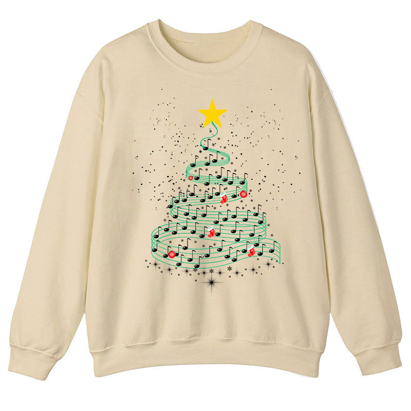 Music Note Christmas Tree Teacher Sweatshirt