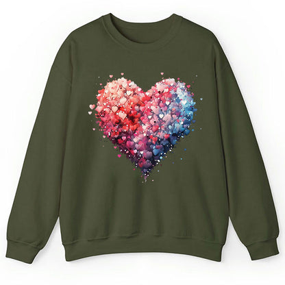Bubble Heart Teacher Sweatshirt